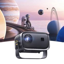 Portable Projector with 5GWiFi and Bluetooth, 1080P Outdoor Movie Projector, 400" Screen , Compatible with iOS/Android/TV Stick/HDMI/PS5