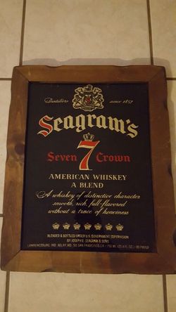 Seagram's 7 whiskey sign