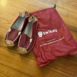 New Red Loafers — Leather 
