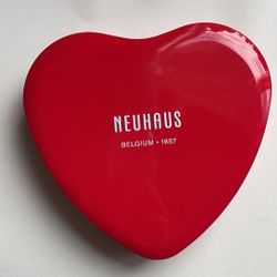 Neuhaus Famous Red Heart Shaped Tin 6.5”c6”