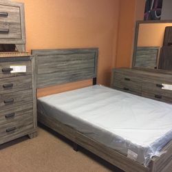 Millie Brown Panel Bedroom Set (Queen and King Bed Frame