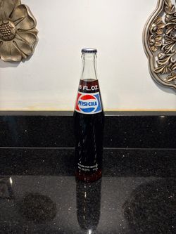 Vintage 1970s to 1980s Pepsi-Cola 16 FL. OZ. Glass Bottle Collectible