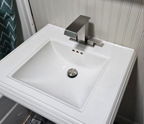 Brushed Nickel Waterfall Bathroom Faucet