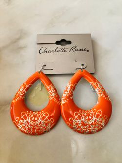 Orange earrings