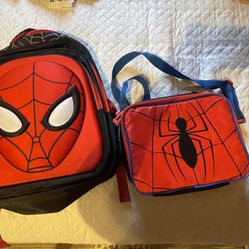 SPIDER MAN TODDLER BACKPACK AND LUNCHBOX 