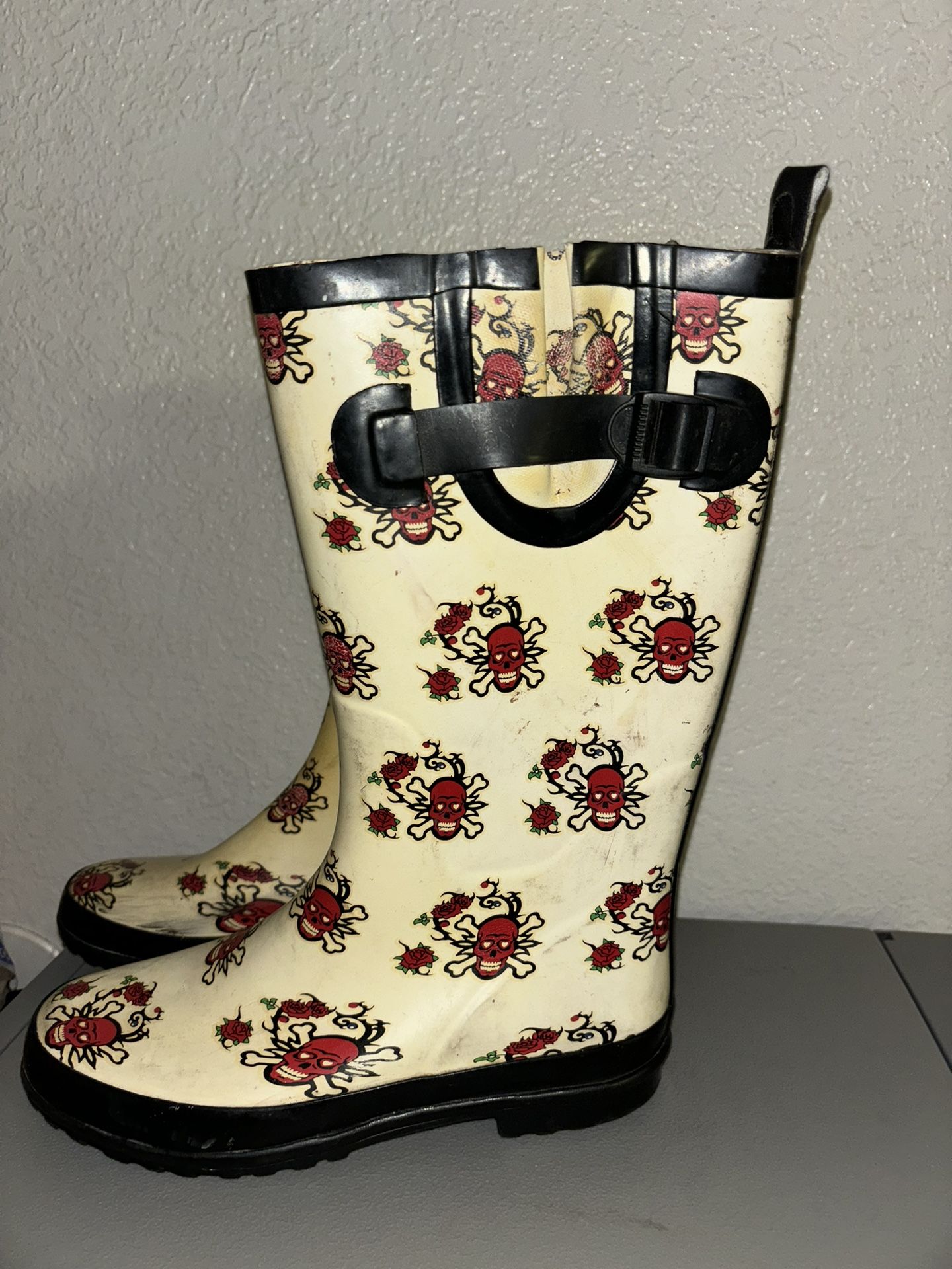 Women’s Skull Rain Boots 