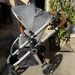 Mom push Stroller 