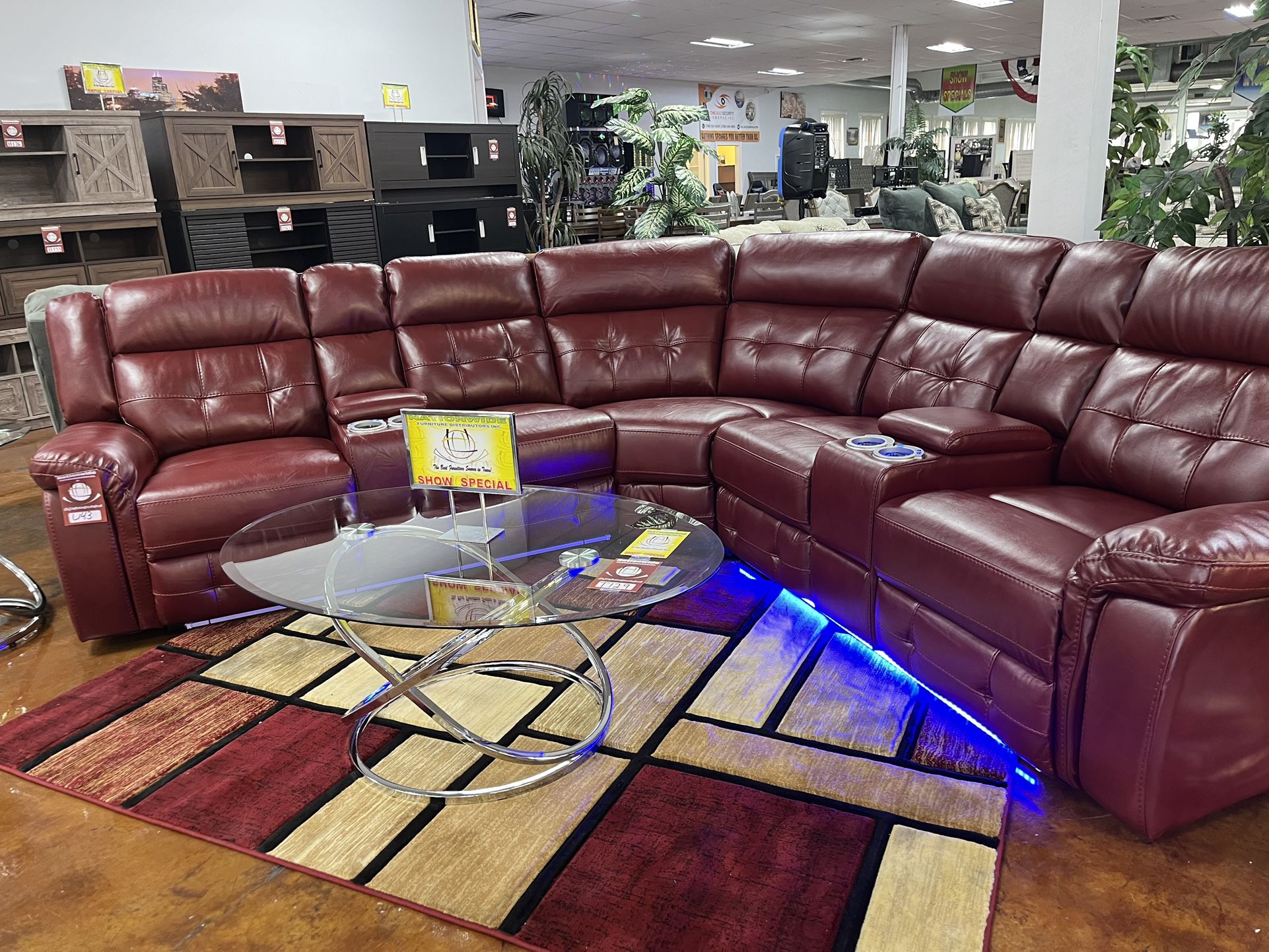  3 PC. Power Reclining Sectional $39 Down 