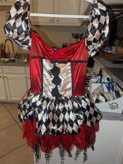 Harlequin Jester Halloween Costume Dress