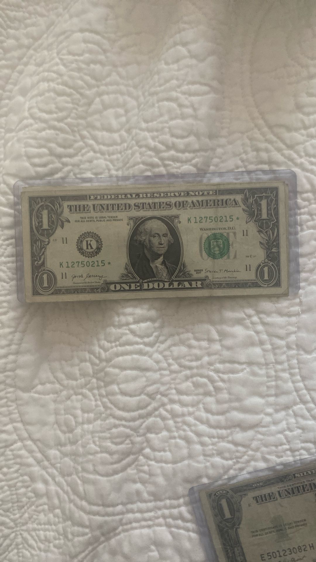 Star Note 1$ Bill