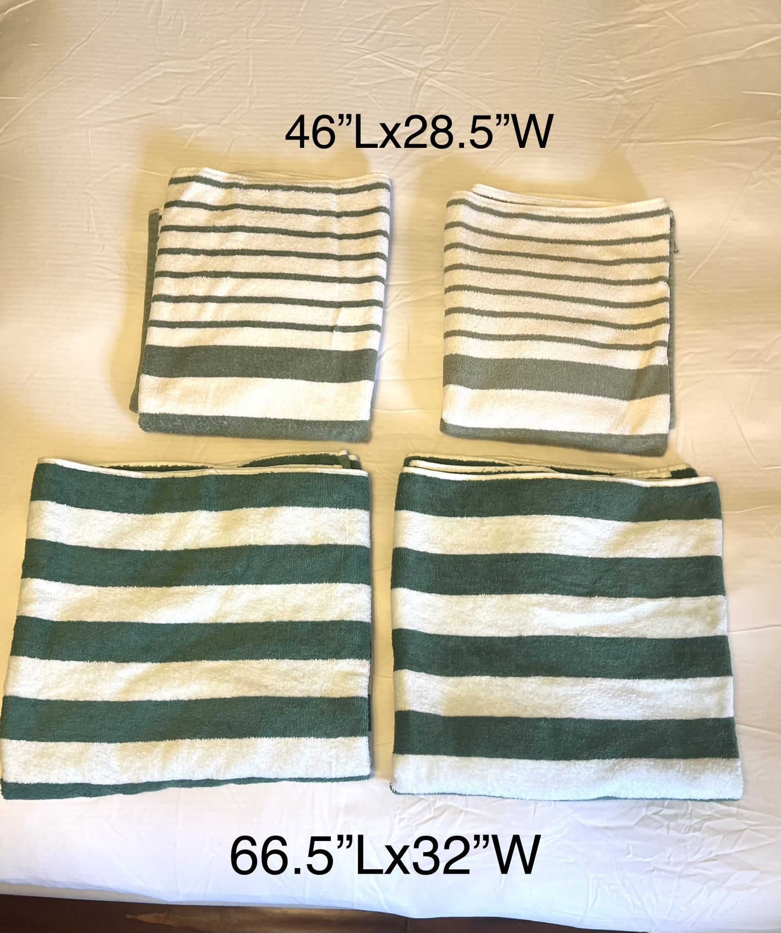 Set of 4 Bath shower towel, pool towels