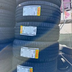 SET OF NEW TIRES 215/55/17 PIRELLI PZERO ALL SEASON INCLUDING  MOUNT AND BALANCE 