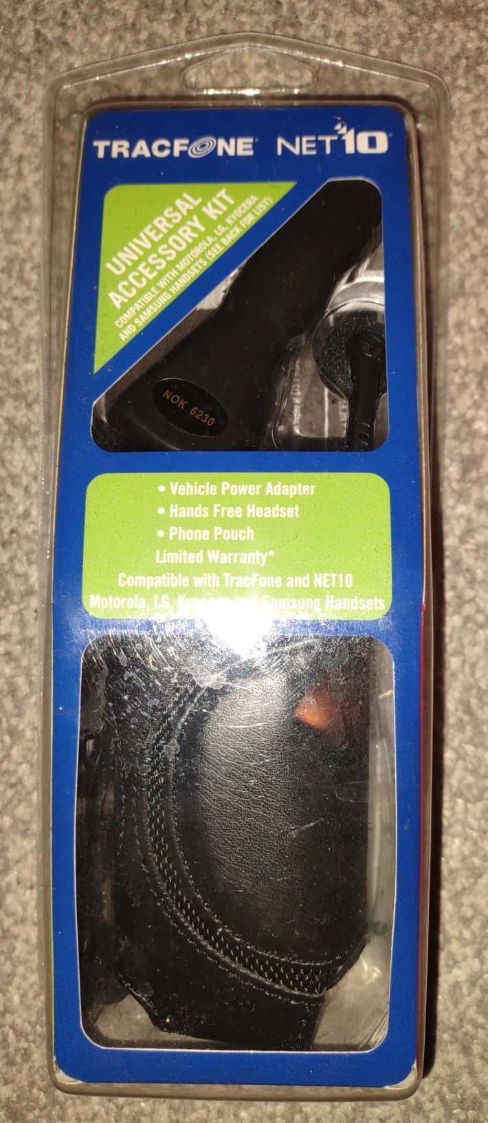 Tracfone Net 10 Universal Accessory Kit Motorola Nokia LG Kyocera Handsets AUSK004