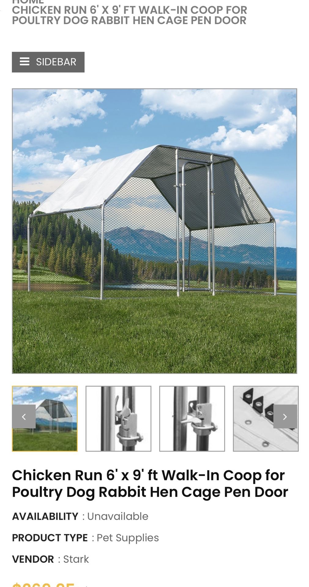 6x9x12 Chicken Coop