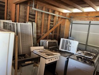 Window AC, wall heater, furnace, small refrigerators