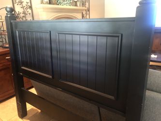 Full size black head board