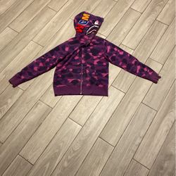 Purple Bape Hoodie Size M 