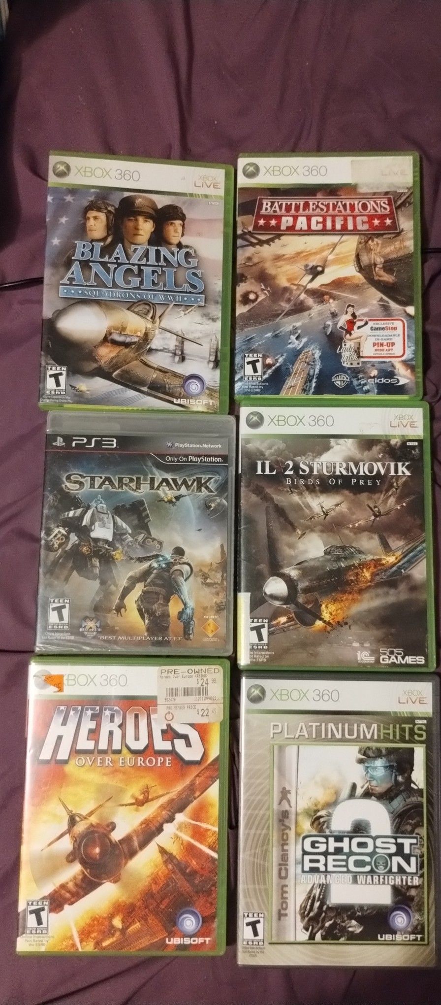 Assorted Games For Xbox360 and 1 PS3 Game