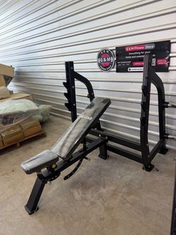 NEW heavy duty olympic adjustable bench press. 11 gauge. New in box 📦 Commercial grade