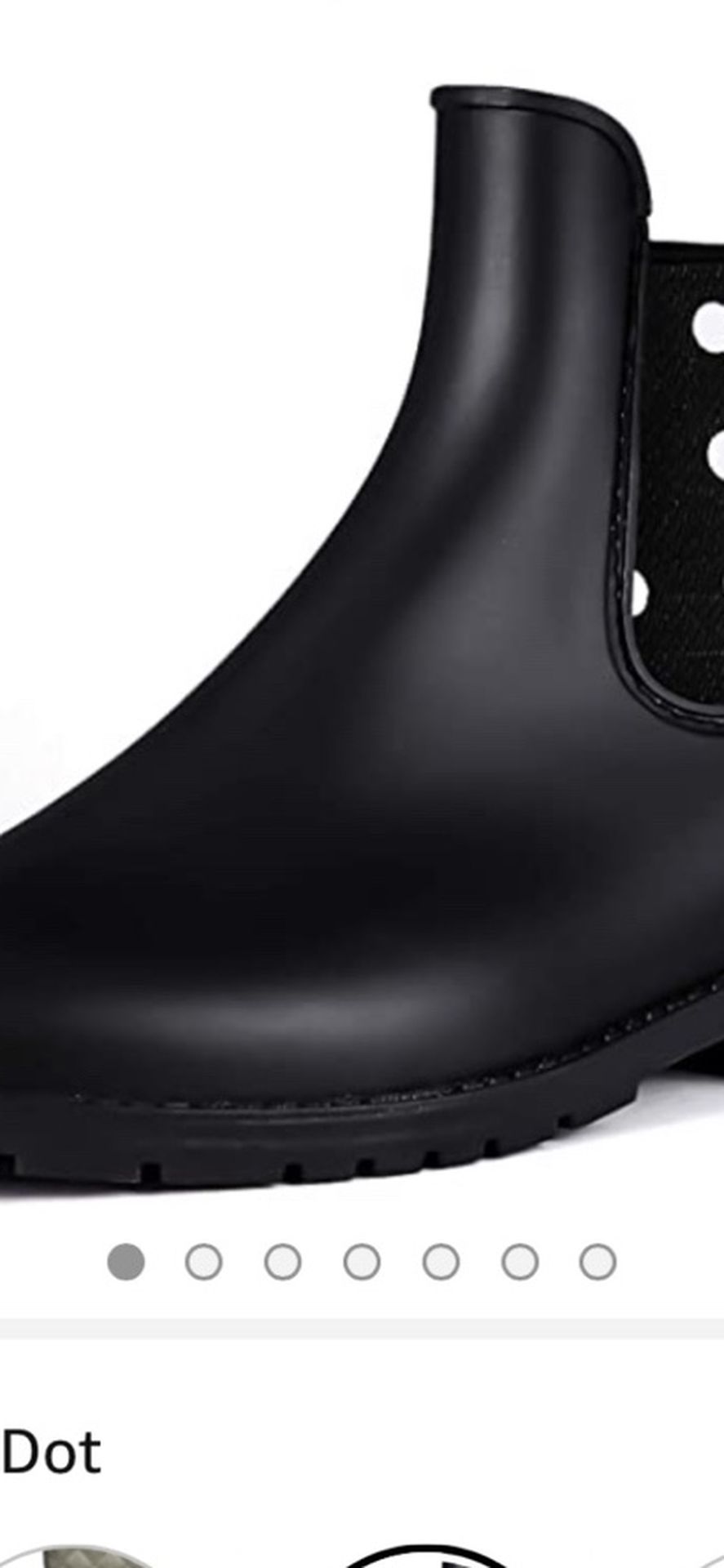 Black Chelsea Rain Boots