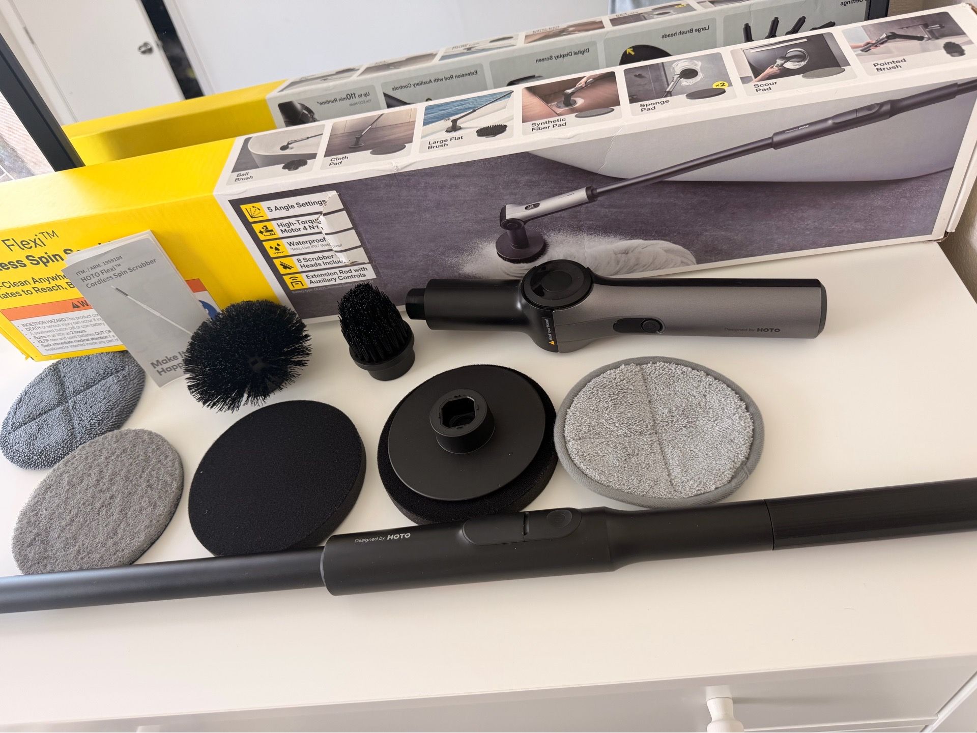 HOTO Cordless Spin Scrubber