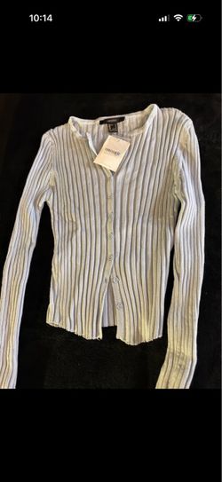 Forever 21 Ribbed Button-Up Cardigan