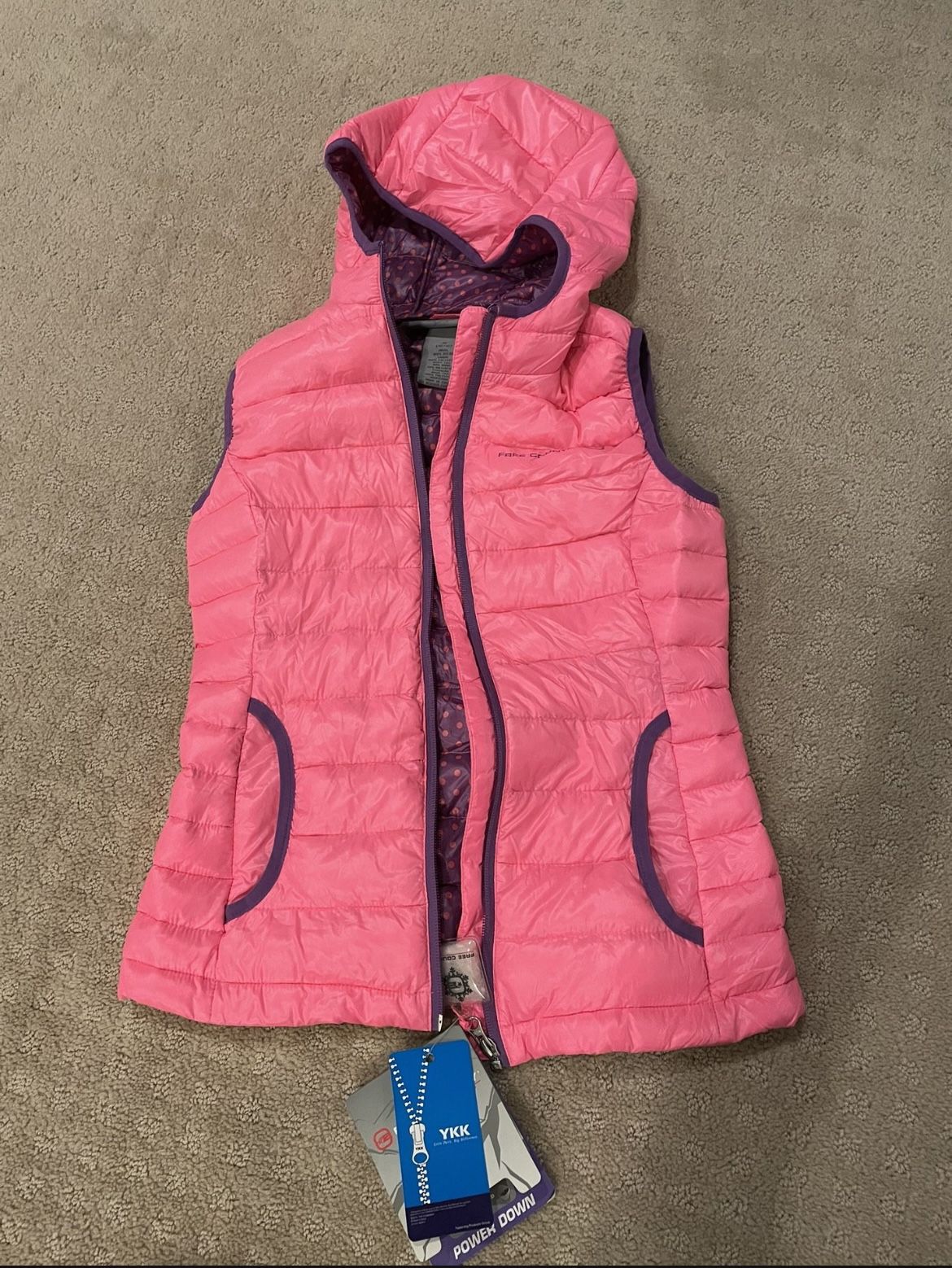 New Free Country Girls Down Vest (Medium)