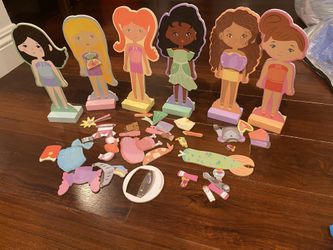 Wooden Dress Up Doll Toy