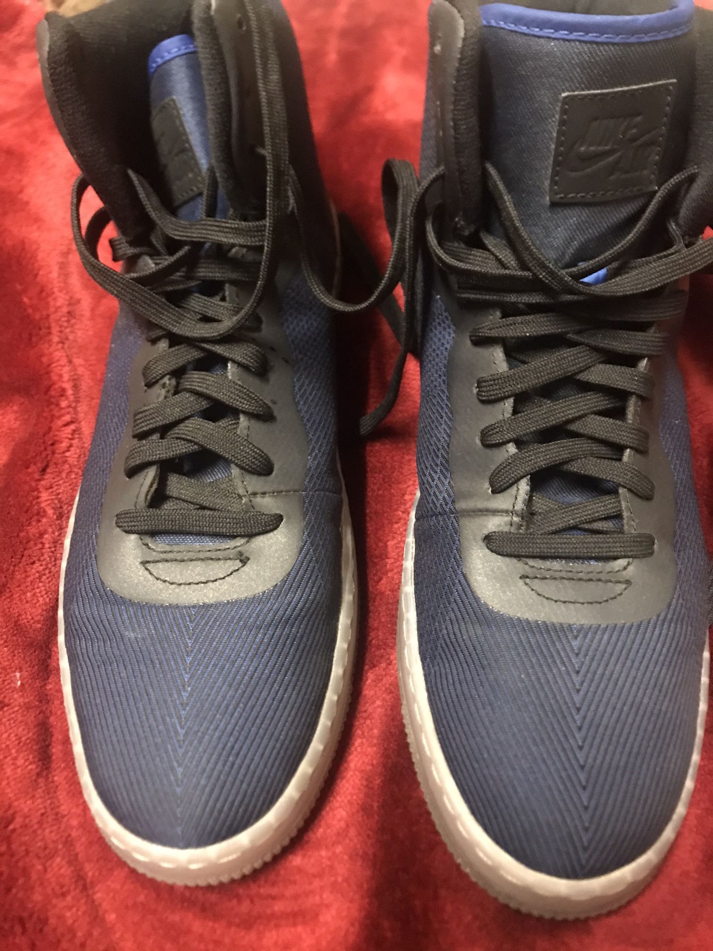 Nike 776086-400 NSW Pro Stepper Blue Lace-Up Hi-Top Athletic Sneakers Mens US 11