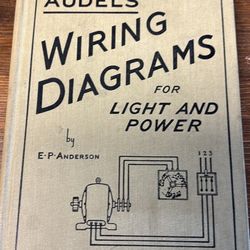 hardback  published 1946  Audels Wiring Diagrams for Light and Power 