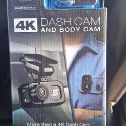 4k Dash Cam / Body Cam With Touch Screen
