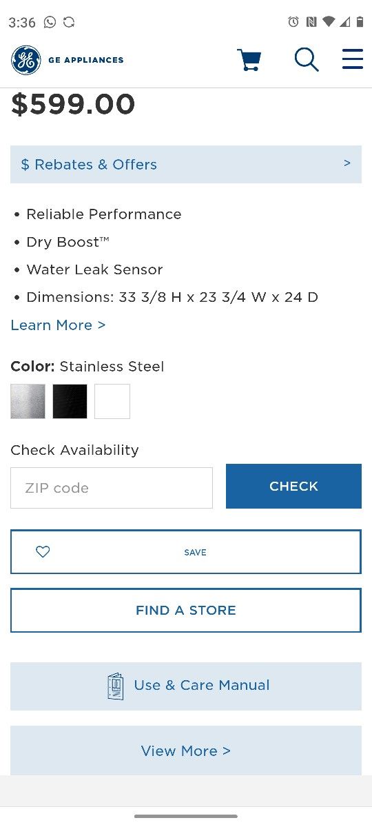 Dishwasher GE Model GDF510PSR3SS for Sale in Pinellas Park, FL OfferUp