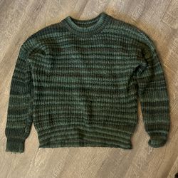 Green Striped Sweater