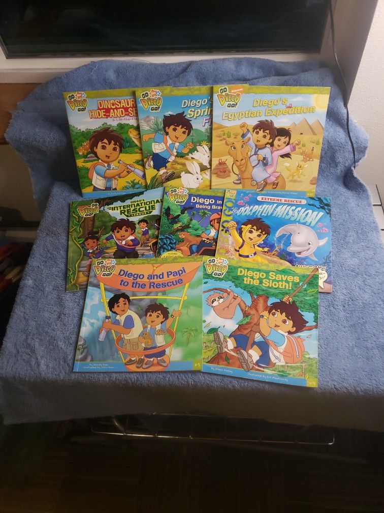 8 Original Nick Jr. "Go Diego Go" Books
