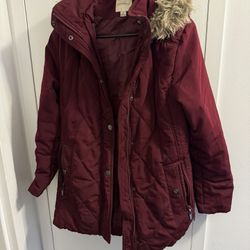 Burgundy Croft And Barrow Winter Coat