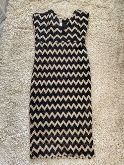 Black And Gold Lace Mermaid Dress 