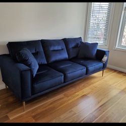 Brand New Ashley⭐️ Macleary Navy Sofa Loveseat Couch Living Room Set⭐️ Financing Options⭐️
