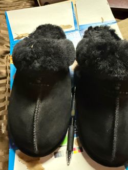 Bear paw slippers / black