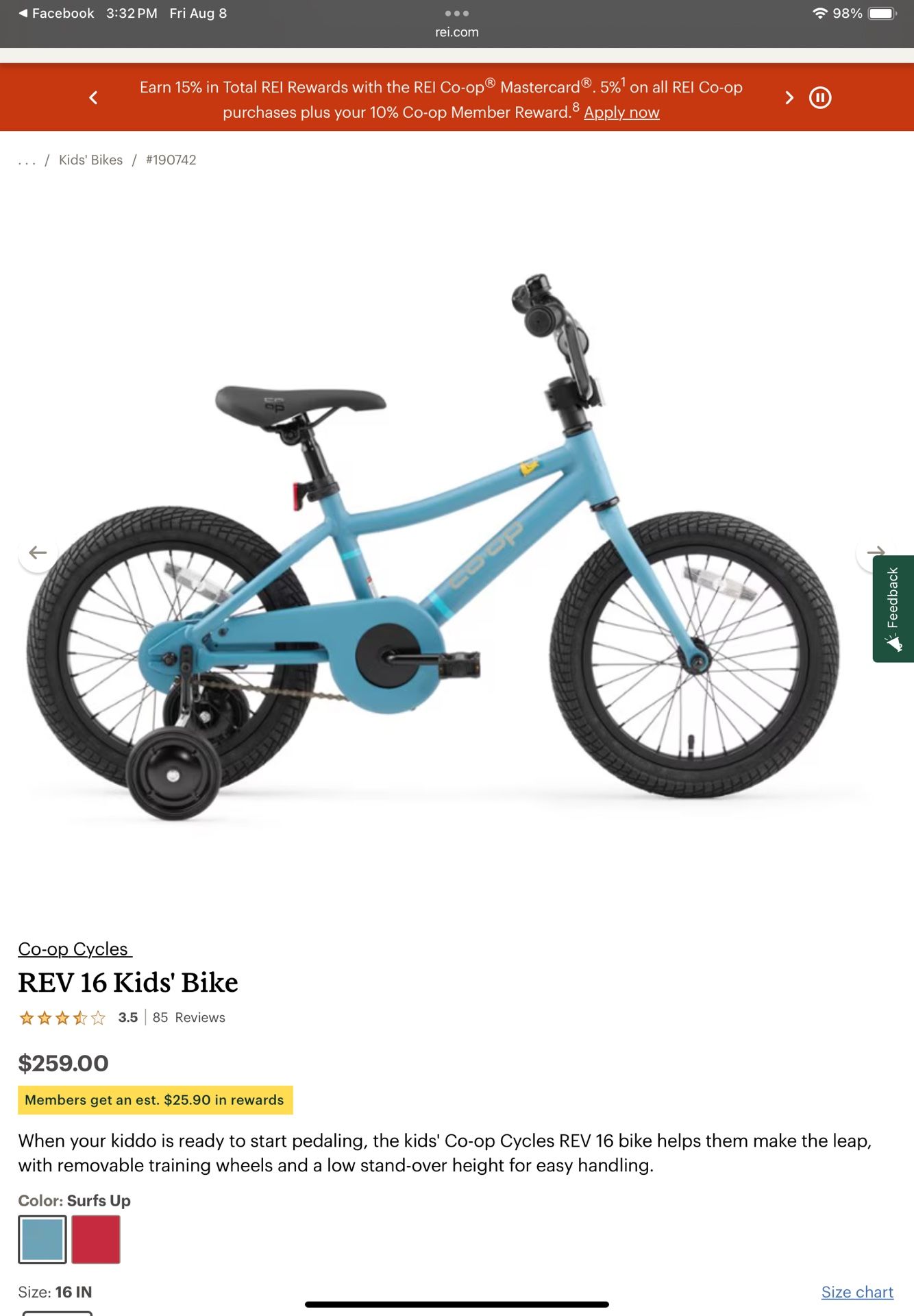 rei co op bikes kids Used Coop 16