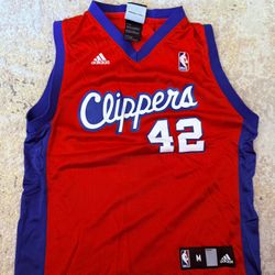 Vintage Adidas Los Angeles Clippers Elton Brand Jersey Kids Size Medium 10-12, Not Kawhi, Paul, Griffin, Jordan, Lebron, Kobe