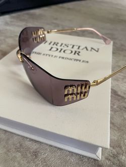 Miu Miu Shield Pink Sunglasses