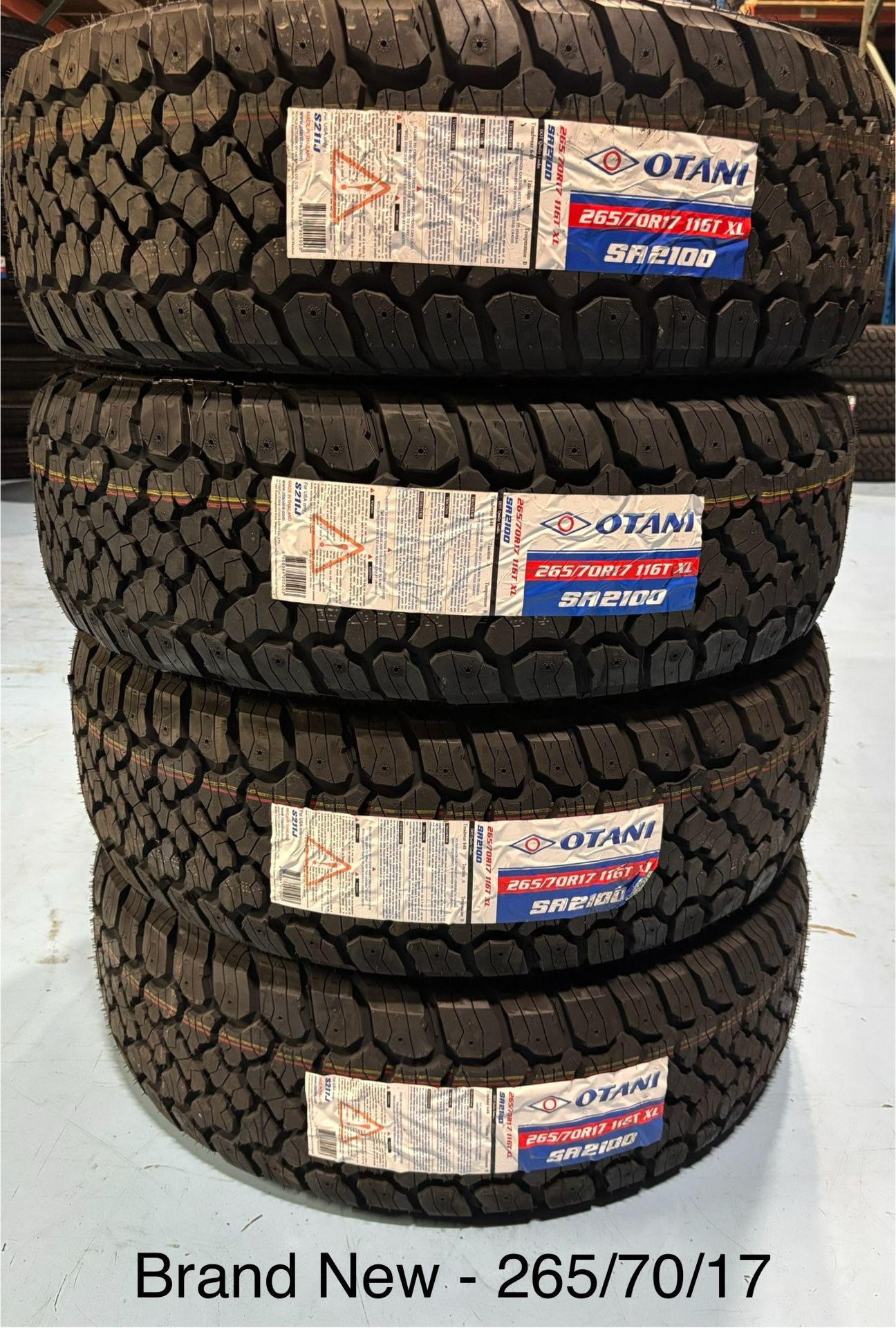 (4) - 265/70/17 Otani SA2100 All Terrain Tires