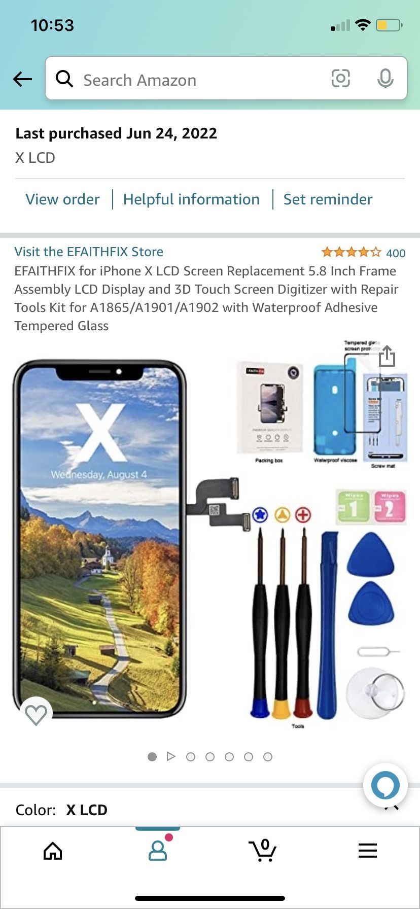 iPhone X Screen Replacement Kit