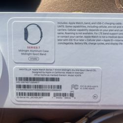 Apple Watch 7 41MM + Cellular Midnight Color