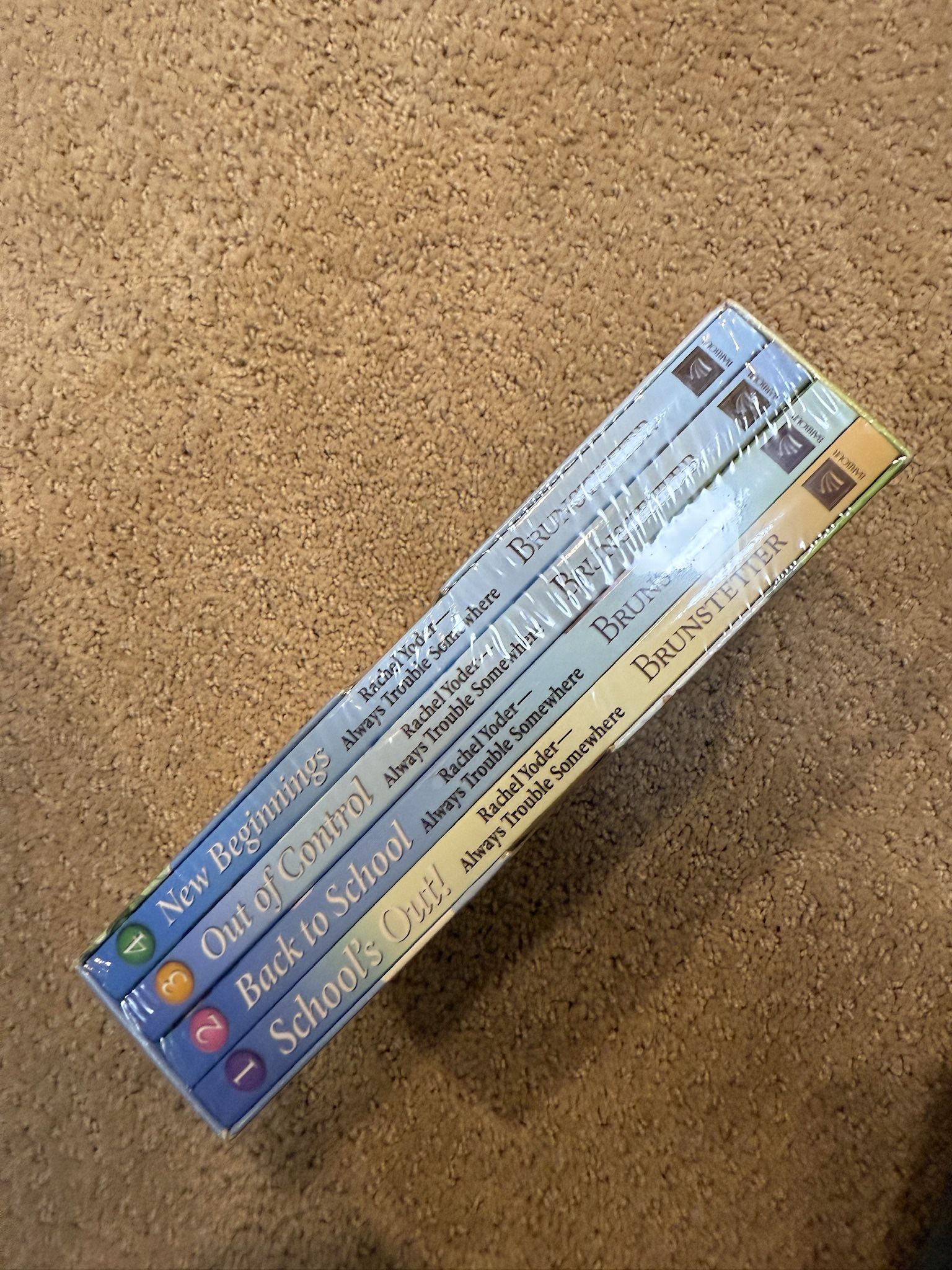 NEW Wanda & Brunstetter Always Trouble Somewhere 4-Book Set! Brand new and still in plastic!  