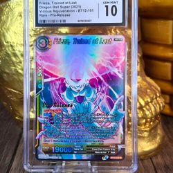 DRAGON BALL SUPER FRIEZA TRAINED AT LAST RARE PRE-RELEASE- CGC - GEM MINT 10