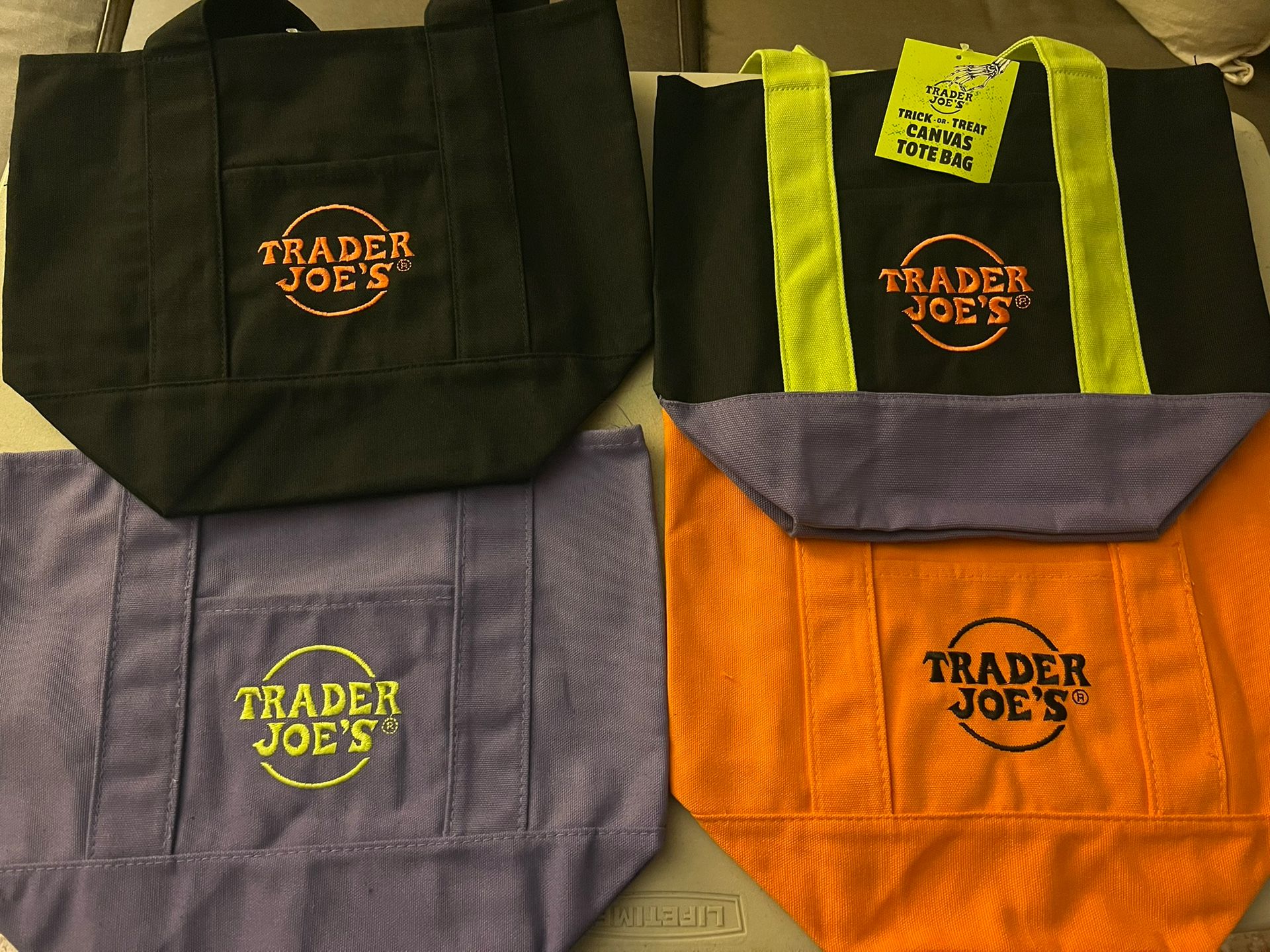 Halloween Trader Joe Tote Bags