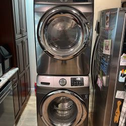 Samsung Stackable Washer And Gas Dryer, Washer Is Needs Parts