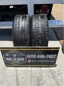 2 USED TIRES 225/45/18 MASTERCRAFT STRATUS AS $120 CASH PRICE MOUNTED & BALANCE