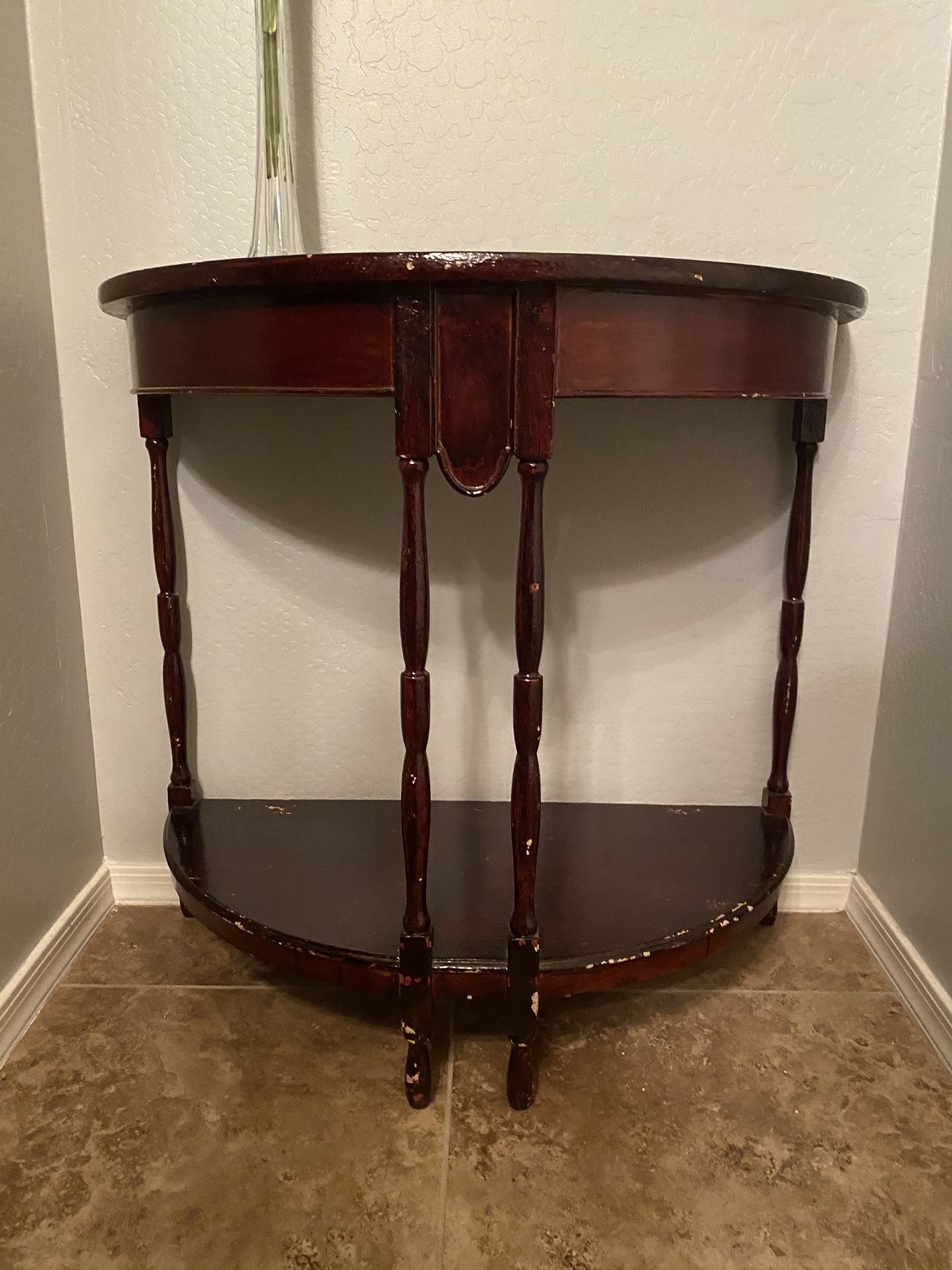 Vintage Half Circle Table